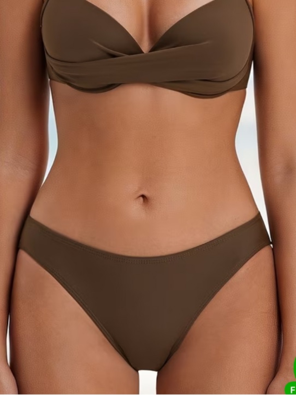 Women's Brown Bikini Bottom NWT
